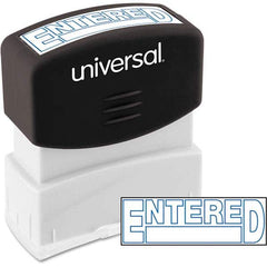 UNIVERSAL - Pre-inked Stock Stamps Type: Message Message: ENTERED - USA Tool & Supply