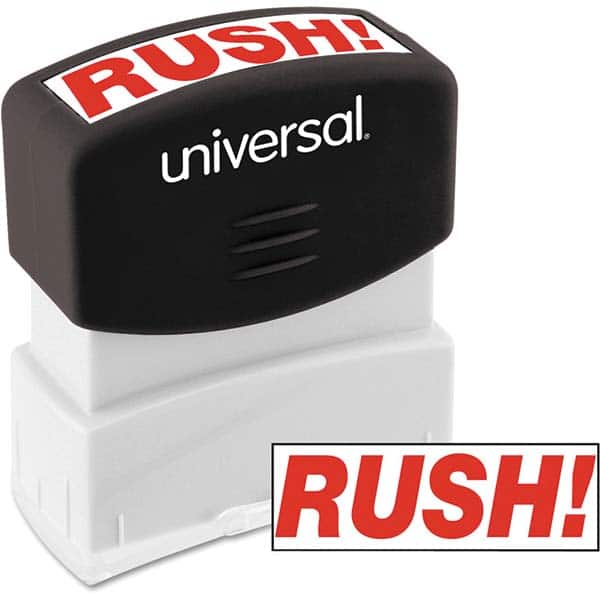 UNIVERSAL - Pre-inked Stock Stamps Type: Message Message: RUSH - USA Tool & Supply