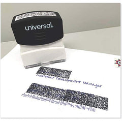 UNIVERSAL - Pre-inked Stock Stamps Type: Message Message: Obscures Data - USA Tool & Supply