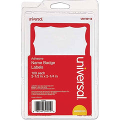 UNIVERSAL - Labels, Ribbons & Tapes Type: Badges Color: White/Red - USA Tool & Supply