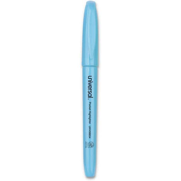 UNIVERSAL - Markers & Paintsticks Type: Highlighters Color: Fluorescent Blue - USA Tool & Supply