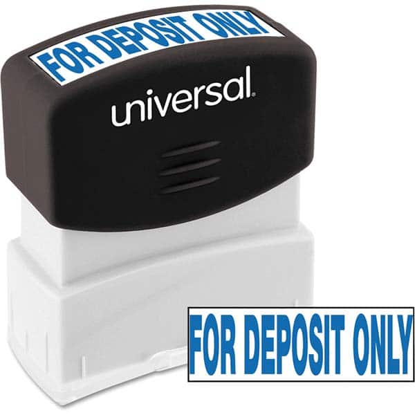 UNIVERSAL - Pre-inked Stock Stamps Type: Message Message: for DEPOSIT ONLY - USA Tool & Supply