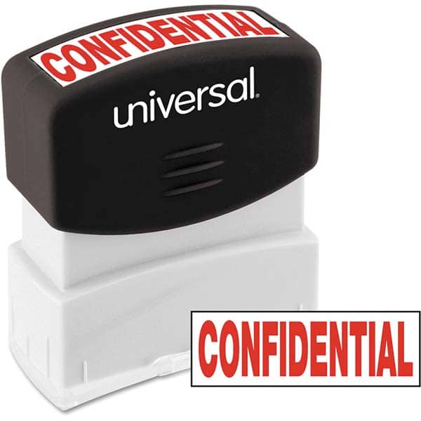 UNIVERSAL - Pre-inked Stock Stamps Type: Message Message: CONFIDENTIAL - USA Tool & Supply