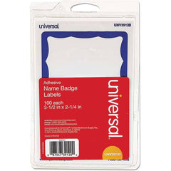 UNIVERSAL - Labels, Ribbons & Tapes Type: Badges Color: White/Blue - USA Tool & Supply