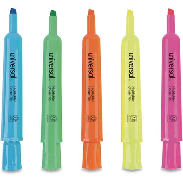 UNIVERSAL - Markers & Paintsticks Type: Highlighters Color: Assorted - USA Tool & Supply