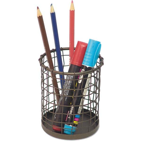 UNIVERSAL - Desktop File Organizers Type: Pencil Cup Color: Bronze - USA Tool & Supply