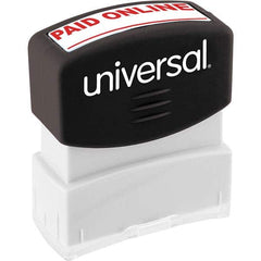 UNIVERSAL - Pre-inked Stock Stamps Type: Message Message: PAID ONLINE - USA Tool & Supply