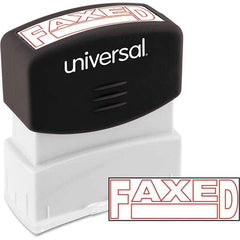 UNIVERSAL - Pre-inked Stock Stamps Type: Message Message: FAXED - USA Tool & Supply