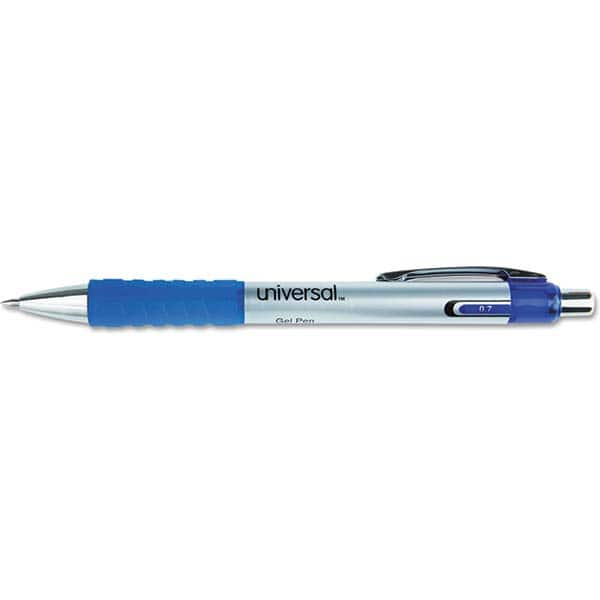 UNIVERSAL - Pens & Pencils Type: Comfort Grip Retractable Pen Color: Blue - USA Tool & Supply