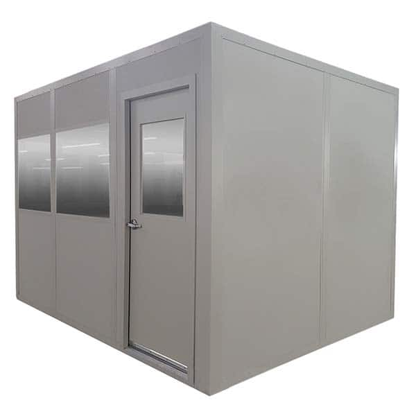 Panel Built - Temporary Structures; Type: In Plant Office ; Width (Feet): 12.00 ; Length (Feet): 16.000 ; Height (Feet): 8 ; Number of Walls: 4 ; Floor Dimensions: 12x16 - Exact Industrial Supply