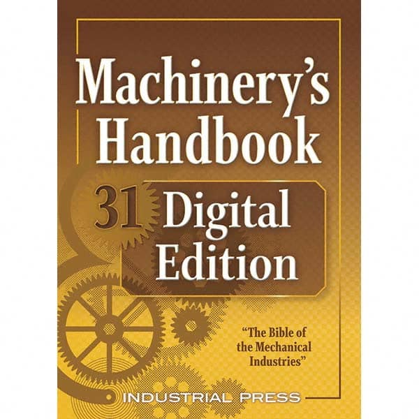 Industrial Press - Reference Manuals & Books Applications: Metalworking Subcategory: Machinery's Handbook - USA Tool & Supply