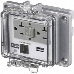 Hubbell Wiring Device-Kellems - Data Port Receptacles Receptacle Configuration: Ethernet Number of Ports: 1 - USA Tool & Supply