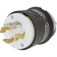 Hubbell Wiring Device-Kellems - 3-Phase Wye 277/480 VAC 30A NEMA L19-30P Industrial Twist Lock Plug - USA Tool & Supply