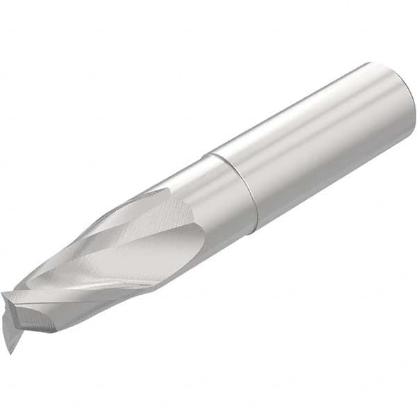 Niagara Cutter - 1/2", 3/4" LOC, 1/2" Shank Diam, 3" OAL, 2 Flute Solid Carbide Square End Mill - USA Tool & Supply