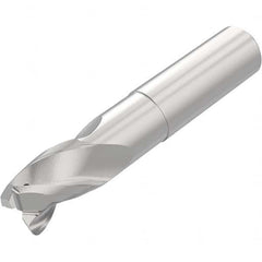 Niagara Cutter - 1/2", 3/4" LOC, 1/2" Shank Diam, 3" OAL, 3 Flute Solid Carbide Square End Mill - USA Tool & Supply