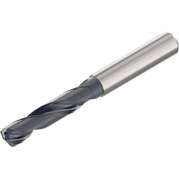 Seco - 13.8mm 140° Spiral Flute Solid Carbide Screw Machine Drill Bit - USA Tool & Supply