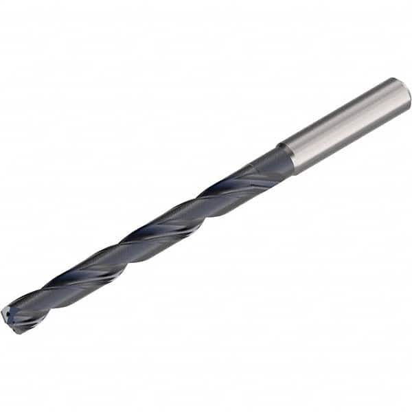 Seco - 6.4mm 140° Solid Carbide Taper Length Drill Bit - USA Tool & Supply