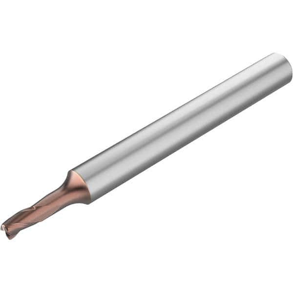 Seco - 3mm Diam 3 Flute Solid Carbide 0.2mm Corner Radius End Mill - USA Tool & Supply