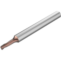 Seco - 3mm Diam 3 Flute Solid Carbide 0.2mm Corner Radius End Mill - USA Tool & Supply