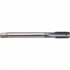 Emuge - M18x1.50 Metric Fine 6H 0 Flute TiCN Finish Cobalt Machine Tap - USA Tool & Supply