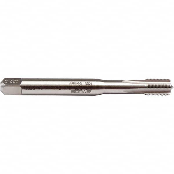 Emuge - M9x0.75 Metric Fine 6H 0 Flute Bright Finish Cobalt Machine Tap - USA Tool & Supply