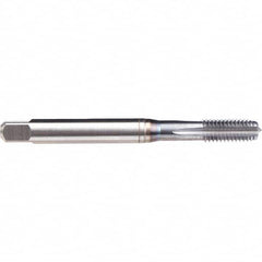 Emuge - M4x0.70 Metric 6H 0 Flute TiCN Finish Powdered Metal Machine Tap - USA Tool & Supply
