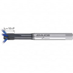 Emuge - M10x1.50 Metric 6H 0 Flute GLT-1 Finish Powdered Metal Spiral Point Tap - USA Tool & Supply