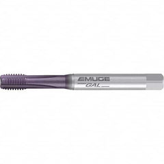 Emuge - M20x2.50 Metric 4 Flute TiCN Finish Powdered Metal Spiral Point Tap - USA Tool & Supply