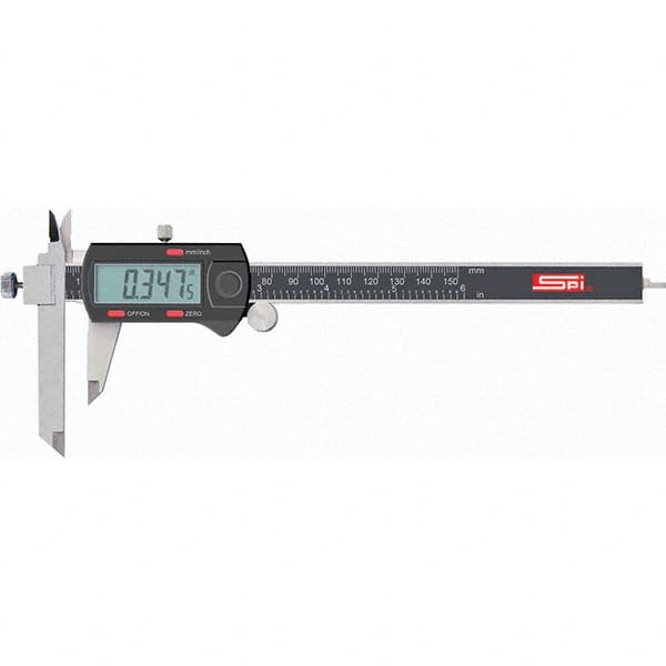 SPI - 0 to 150mm Range, 0.01mm Resolution, Electronic Caliper - USA Tool & Supply