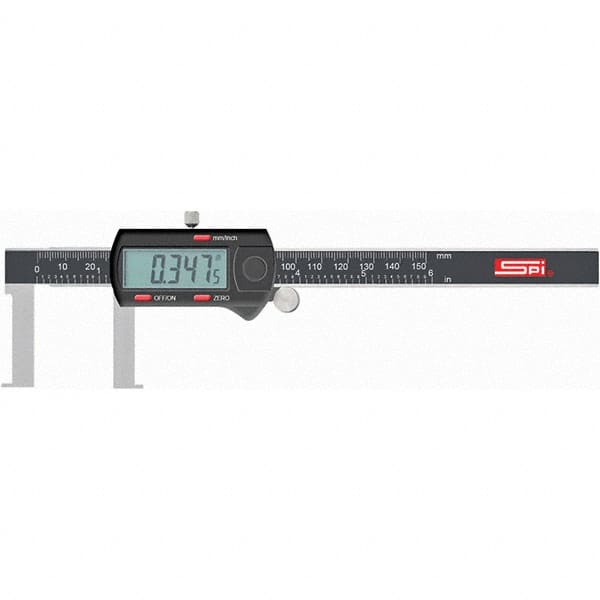 SPI - 25 to 200mm Range, 0.01mm Resolution, Electronic Caliper - USA Tool & Supply