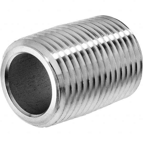 USA Sealing - 1/2 x 1.125" 316 Stainless Steel Pipe Nipple - USA Tool & Supply