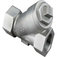 Merit Brass - 1/2" Pipe, FNPT x FNPT Ends, Stainless Steel Y-Strainer - Exact Industrial Supply