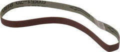 Tru-Maxx - 1/2" Wide x 18" OAL, 180 Grit, Aluminum Oxide Abrasive Belt - Aluminum Oxide, Very Fine, Coated - USA Tool & Supply