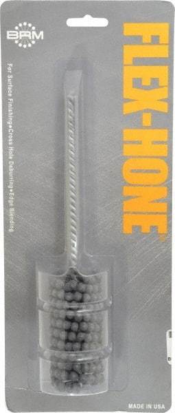 Brush Research Mfg. - 1-3/8" Bore Diam, 120 Grit, Silicon Carbide Flexible Hone - Fine, 8" OAL - USA Tool & Supply