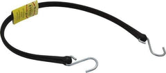 The Perfect Bungee - Heavy Duty Tie Down with S Hook - 36" OAL, Black - USA Tool & Supply
