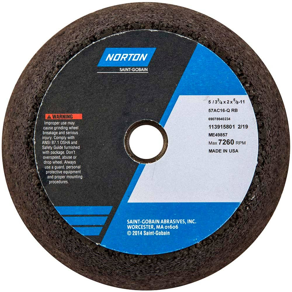 Norton - Tool & Cutter Grinding Wheels Wheel Type: Type 11 Superabrasive Wheel Type Number: B42 - USA Tool & Supply