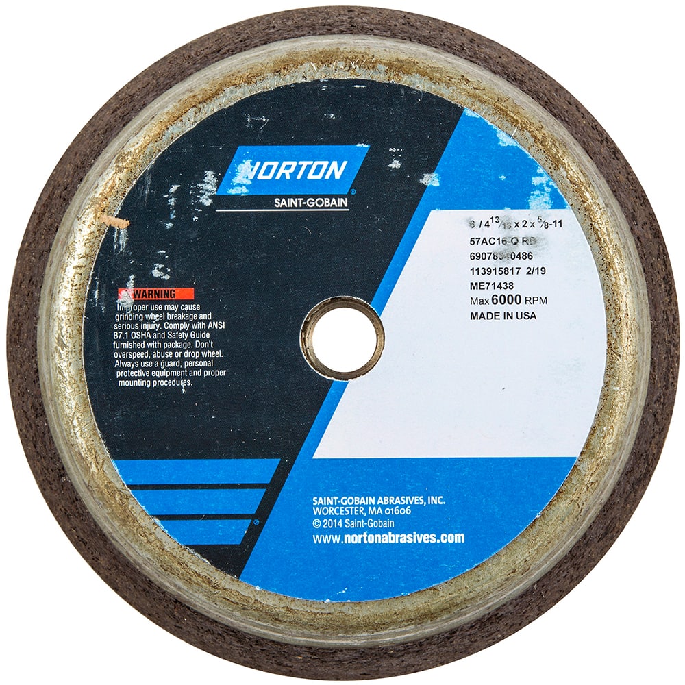 Norton - Tool & Cutter Grinding Wheels Wheel Type: Type 11 Superabrasive Wheel Type Number: B42 - USA Tool & Supply