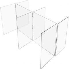 USA Sealing - 48" x 96" Self-Supporting Partition & Panel System-Social Distancing Barrier - USA Tool & Supply