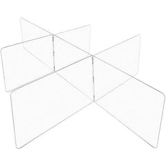 USA Sealing - 48" x 96" Self-Supporting Partition & Panel System-Social Distancing Barrier - USA Tool & Supply