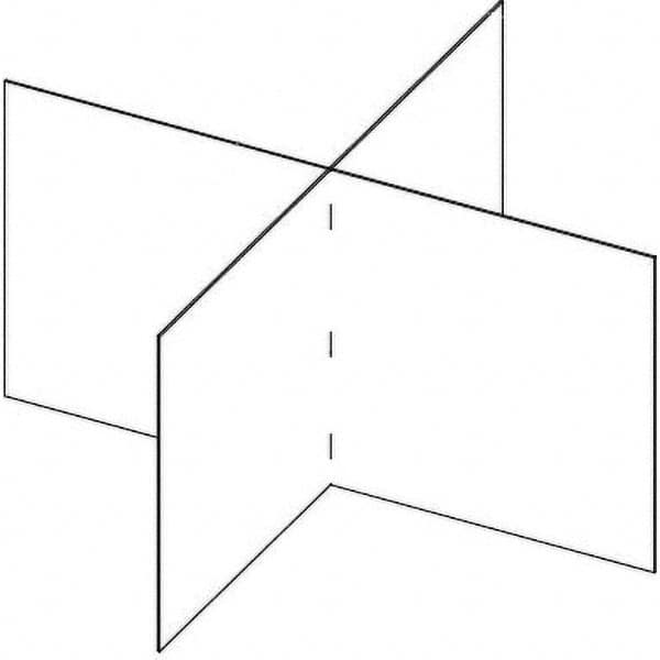 USA Sealing - 24" x 48" Self-Supporting Partition & Panel System-Social Distancing Barrier - USA Tool & Supply