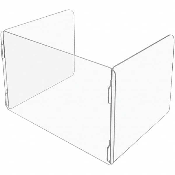 USA Sealing - 48" x 48" Self-Supporting Partition & Panel System-Social Distancing Barrier - USA Tool & Supply