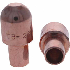 Tuffaloy - Spot Welder Tips For Use With: 5RW Cap Taper Electrode Holder Type: Male Cap B Nose (Dome) - USA Tool & Supply