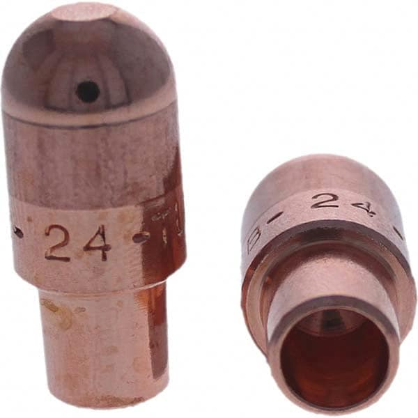 Tuffaloy - Spot Welder Tips For Use With: 4RW Cap Taper Electrode Holder Type: Male Cap B Nose (Dome) - USA Tool & Supply