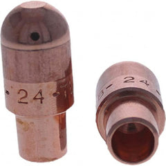 Tuffaloy - Spot Welder Tips For Use With: 4RW Cap Taper Electrode Holder Type: Male Cap B Nose (Dome) - USA Tool & Supply
