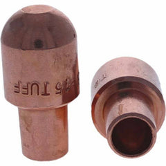 Tuffaloy - Spot Welder Tips For Use With: 5RW Cap Taper Electrode Holder Type: Male Cap B Nose (Dome) - USA Tool & Supply