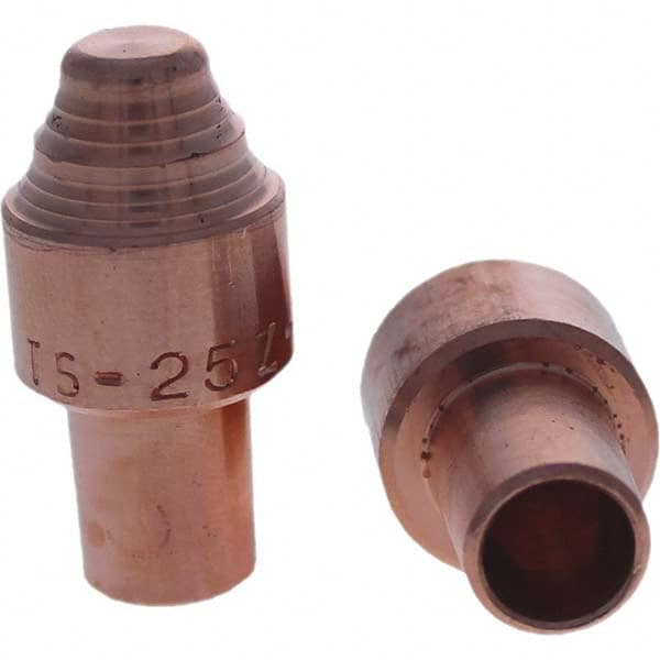 Tuffaloy - Spot Welder Tips For Use With: 5RW Cap Taper Electrode Holder Type: Male Cap S Nose - USA Tool & Supply