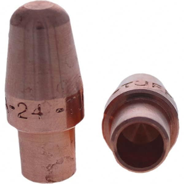 Tuffaloy - Spot Welder Tips For Use With: 4RW Cap Taper Electrode Holder Type: Male Cap A Nose (Pointed) - USA Tool & Supply