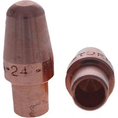 Tuffaloy - Spot Welder Tips For Use With: 4RW Cap Taper Electrode Holder Type: Male Cap A Nose (Pointed) - USA Tool & Supply