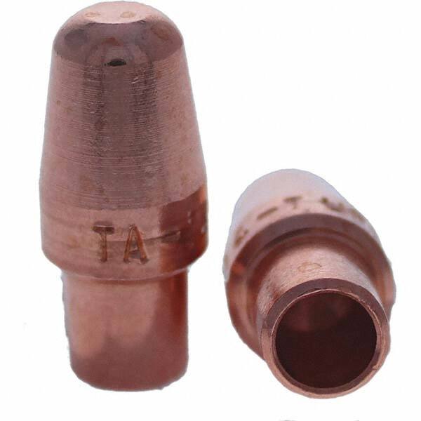 Tuffaloy - Spot Welder Tips For Use With: 4RW Cap Taper Electrode Holder Type: Male Cap A Nose (Pointed) - USA Tool & Supply