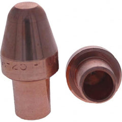 Tuffaloy - Spot Welder Tips For Use With: 5RW Cap Taper Electrode Holder Type: Male Cap A Nose (Pointed) - USA Tool & Supply